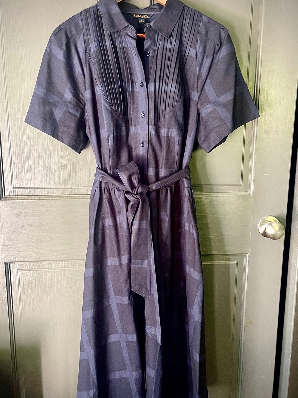 Brooks Brothers Black Navy Shirt Dress